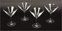 4 Schott Crystal Martini Glasses