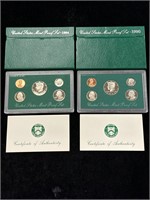 1994 & 1995 US Proof Sets in Boxes