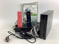 Black Wii game system not sure if all parts are