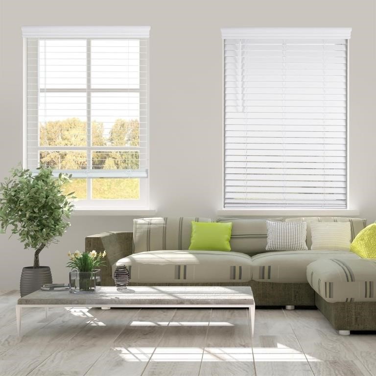 TE9090  Arlo Blinds 2" Faux Wood Cordless Blinds