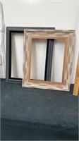 Two wood frames, 14 X 18 and 16 X 20