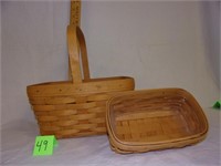 2 longaberger baskets