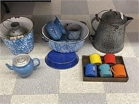 Group of Assorted Graniteware and Agateware