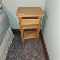 2 Oak Night Stands w Drawers - tops are not