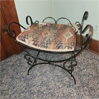 Vintage Metal Seat w/ Cushion