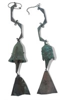 (2) Paolo Soleri Cosanti Bronze Bells