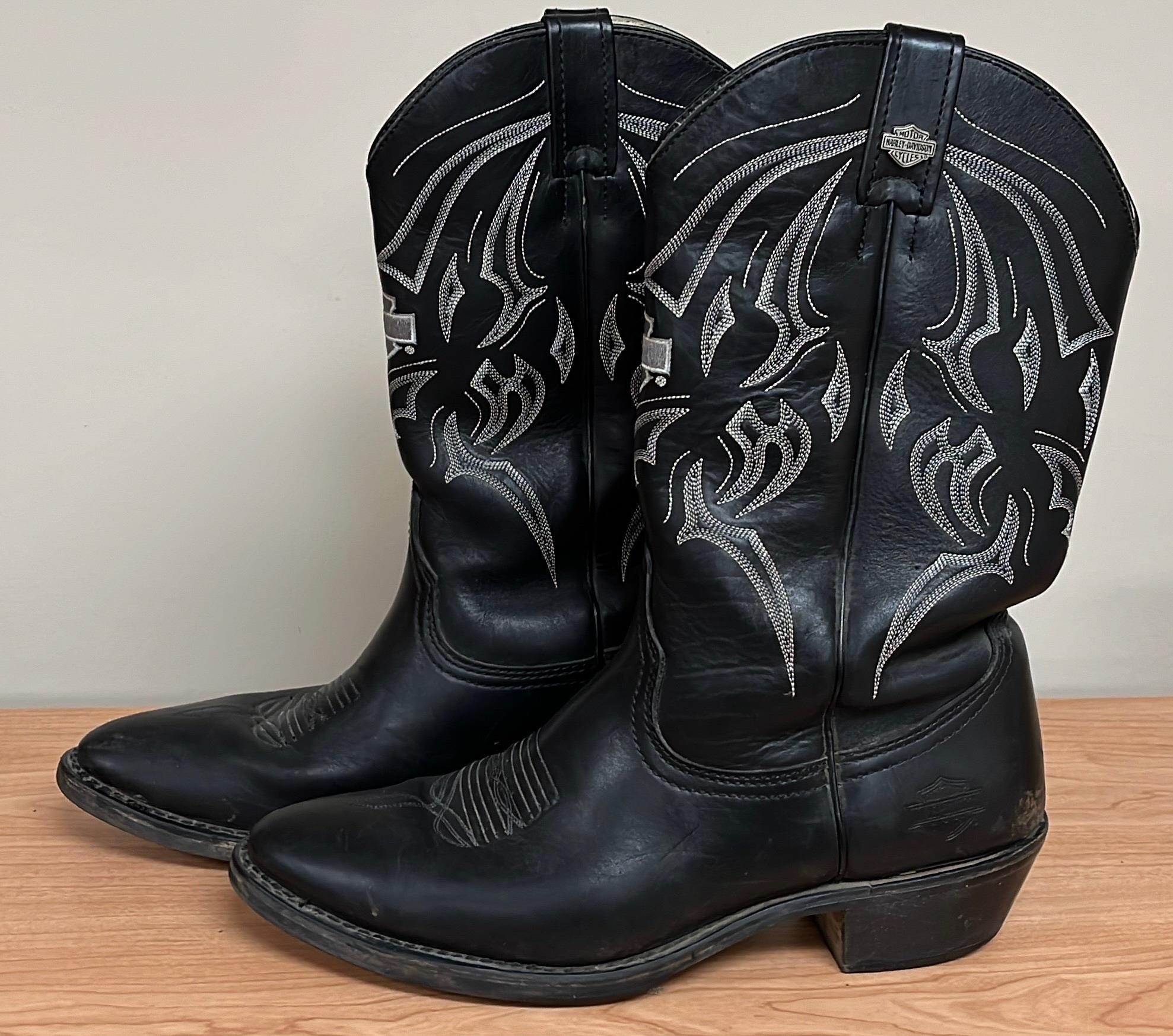 HARLEY DAVIDSON Cowboy Boots sz 12