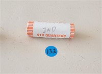 $10 Roll Indiana Quarters