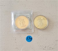 2 US Replica Coins