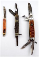 (3) POCKET KNIVES - BOY SCOUT, SOLINGEN