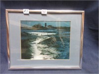 Framed Print By Doug Oster -Winter Farm