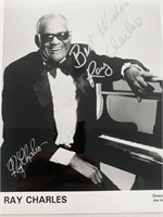 Ray Charles signed photo