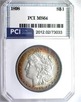 1898 Morgan PCI MS64 Purple Rim