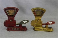 Pair of cast iron Toledo toy scales