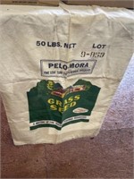 Vintage grass seed bag