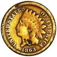 1863 Indian Head Penny NICELY CIRCULATED