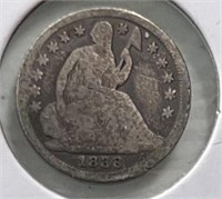 1838 Half Dime VG