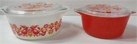 2 Pyrex Friendship Casseroles