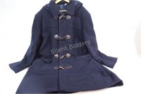 Ralph Lauren Ladies Navy Blue Mid Length Wool Coat