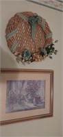 Picture and woven wreath