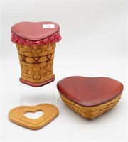 Longaberger 2008 Sweetheart True Love Basket w/