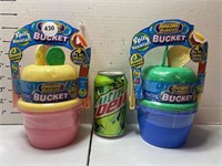 NIP - Bubbles Bucket - 3 Wands and 4 oz. Bubble