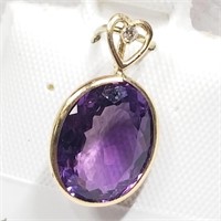 $500 14K Amethyst Pendant