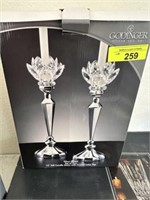 Godinger silver plated 13" candlesticks