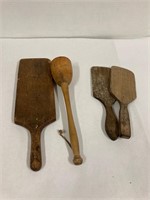 Butter making utensils. Wooden.