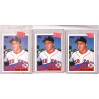 (3) 1985 Topps Baseball Roger Clemens Rookies