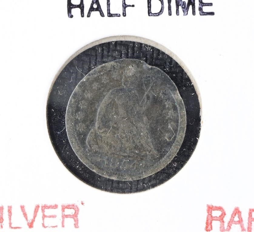 1854 Seeded Liberty Half Dime