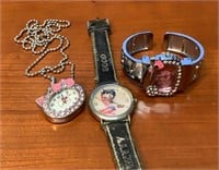 Lot of Hello Kitty/ Betty Boop Watches