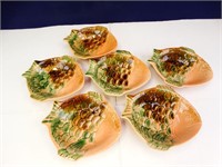 (4) Ceramic Decorative Fish Serving Bowls