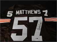 Clay Matthews signed football jersey TSE COA