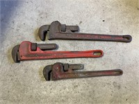 Pipe Wrench Lot (3)