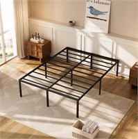 14 inch Cal King Bed Frame No Box Spring Needed He