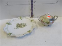 RS Prussia plate and RS Germany sugar bowl
