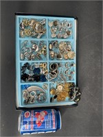 DEALER FLAT LOT OF COSTUME JEWELRY EARRINGS