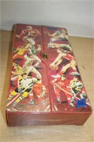 VINYL TRADING CARD CASE WITH CONTENTS