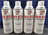 4 Cans Nix Stix Mold Release Sprays