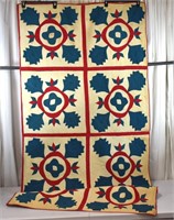 Judy Roche Antique PATRIOTIC OAK LEAF REEL Quilt