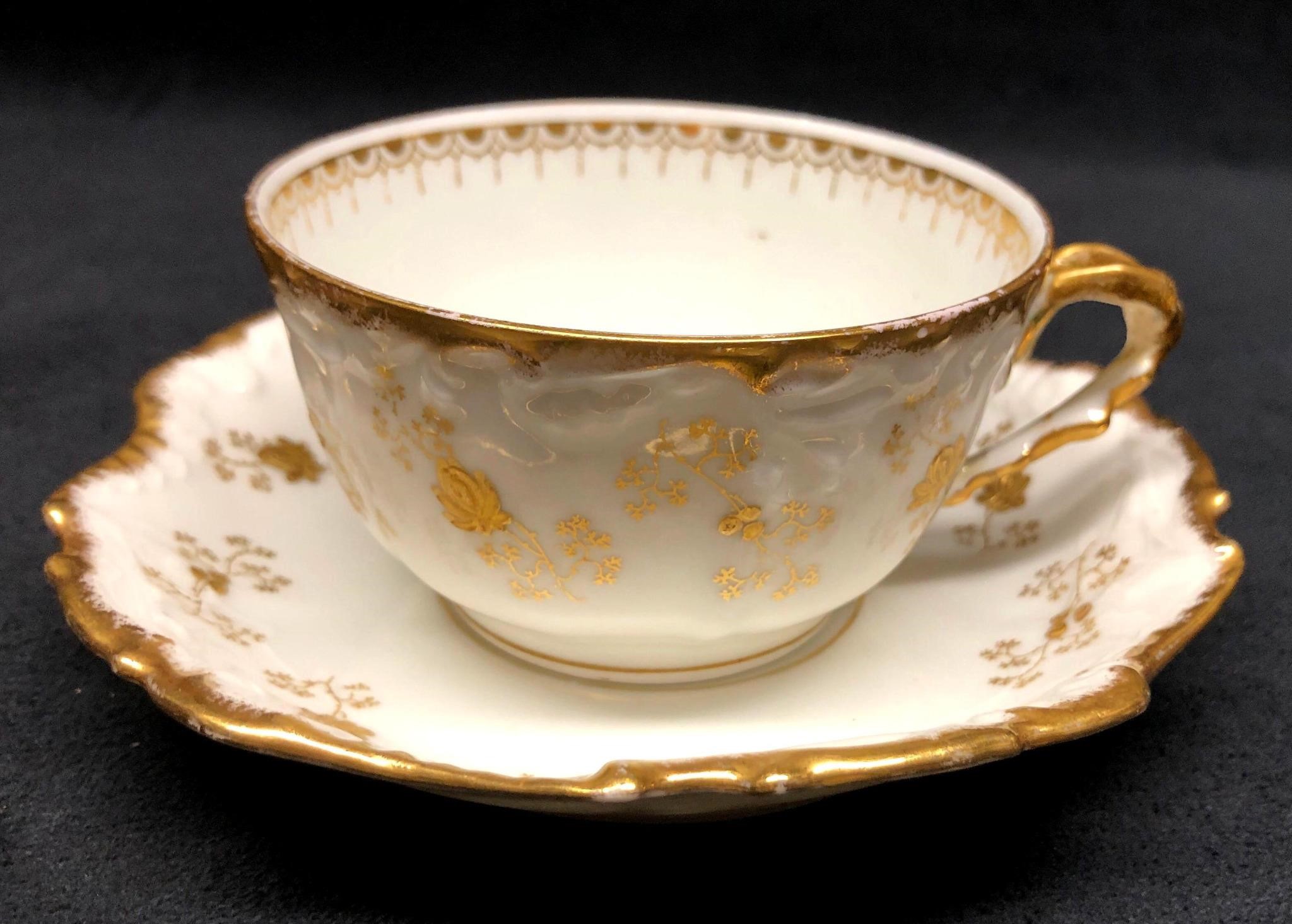 Fine China Tea Cup w Handle & Saucer - Elite Works