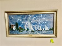 Large Framed Oil Painting