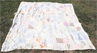 Antique Quilt (As is/Worn/Damaged) - 65" x 76"