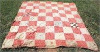Antique Quilt (As is/Worn/Damaged) - 72" x 78"