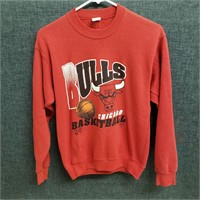 Vintage Chicago Bulls Red Sweater Size L 14-16