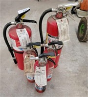 GROUP OF FIRE EXTINGUISHERS