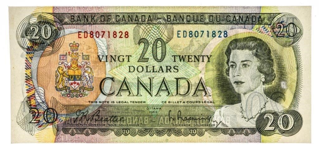 Bank of Canada 1969 $20