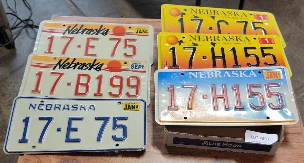 NEBRASKA YORK COUNTY LICENSE PLATES