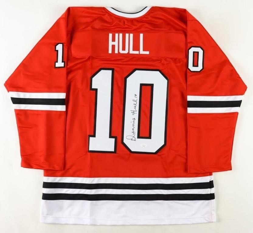 Dennis Hull Signed Jersey (JSA)Dennis Hull Signed